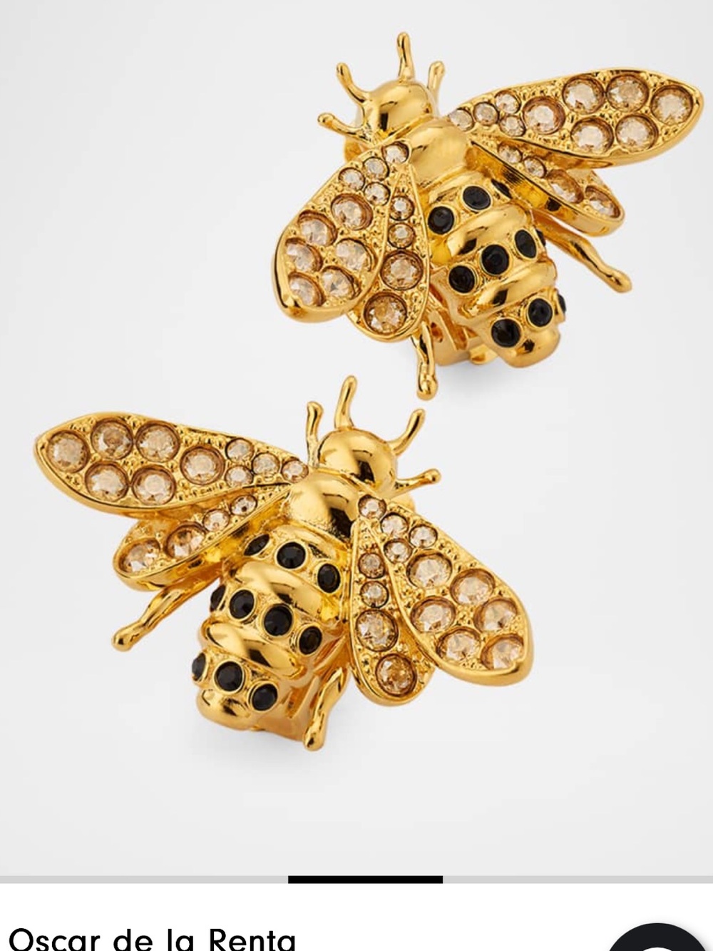 OSCAR DE LA RENTA • Golden Honey
Bee Stud Earrings - Picture 5 of 15
